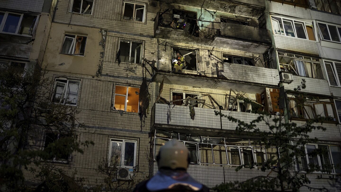 Kyiv comes under large-scale Russian drone and missile attack with explosions heard across the city