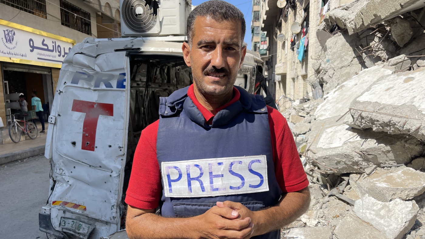 France’s AFP calls on Israel to let hungry journalists out of Gaza : NPR
