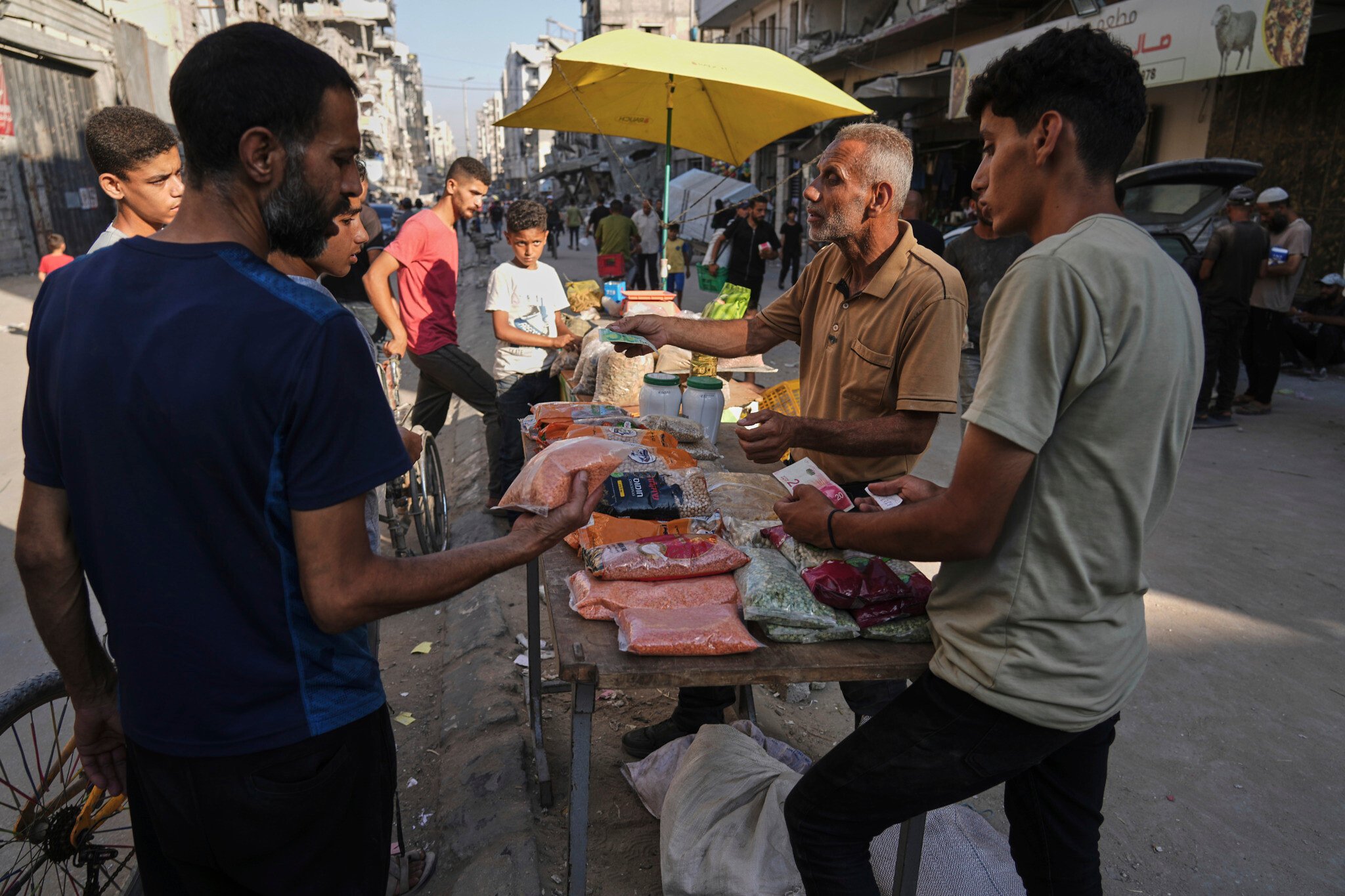 For many Gazans, free aid from GHF sites or UN convoys has become a last resort