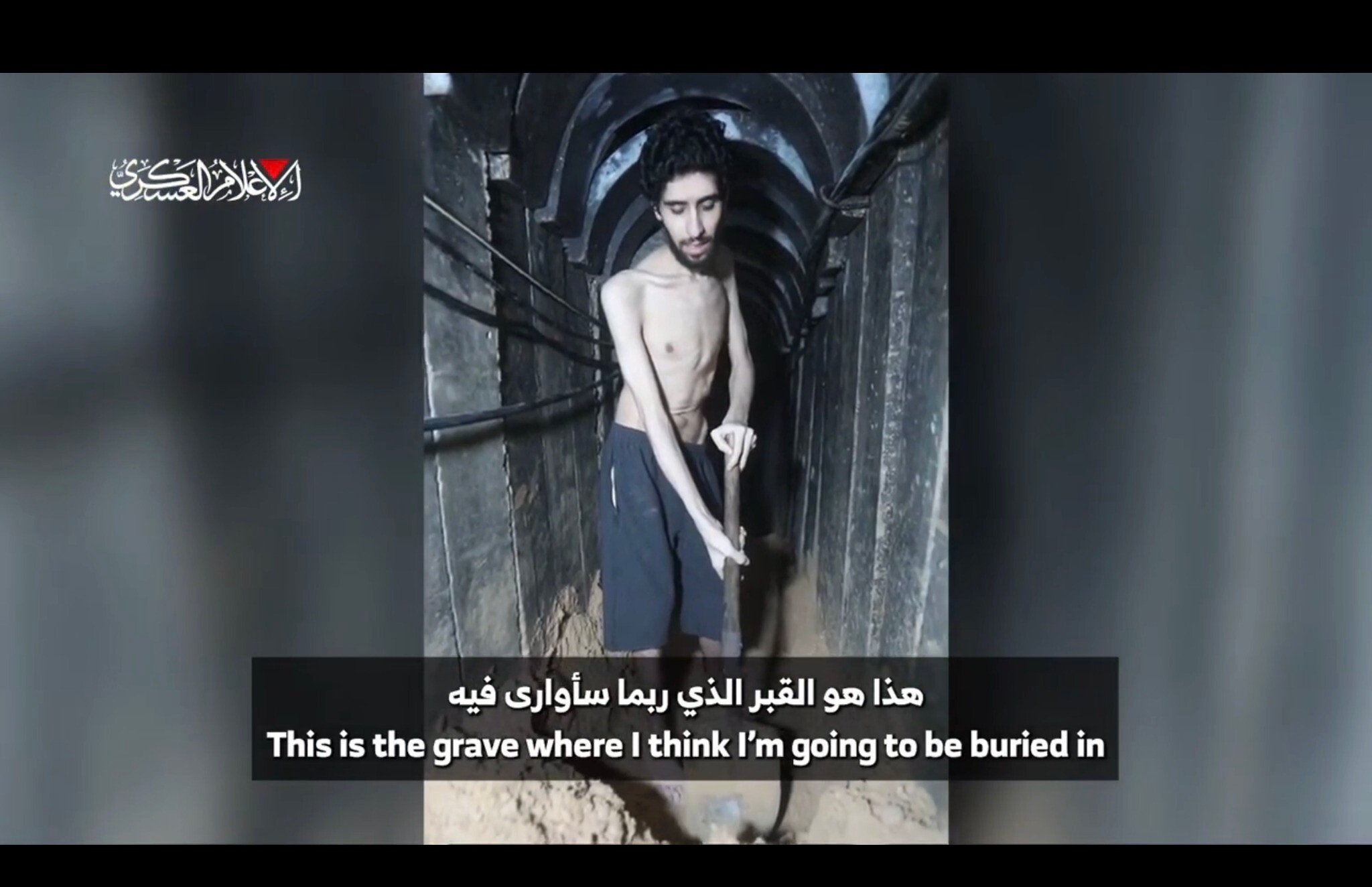 ‘A living skeleton buried alive’: Hamas hostage Evyatar David forced to dig what he fears will be his own grave